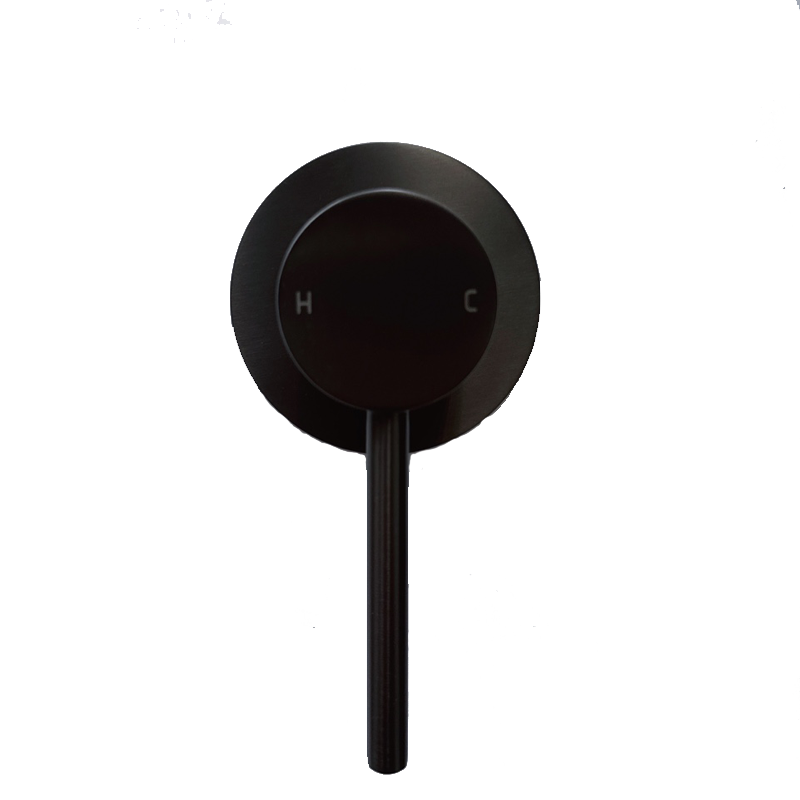 LUCID PIN - Black Wall Mixer （ 80MM Cover Plate ）