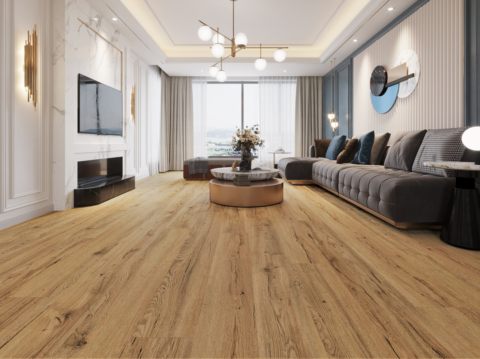 BSF-10 Zen BLACK DISTRESSED OAK 1800 x 228 x 7mm