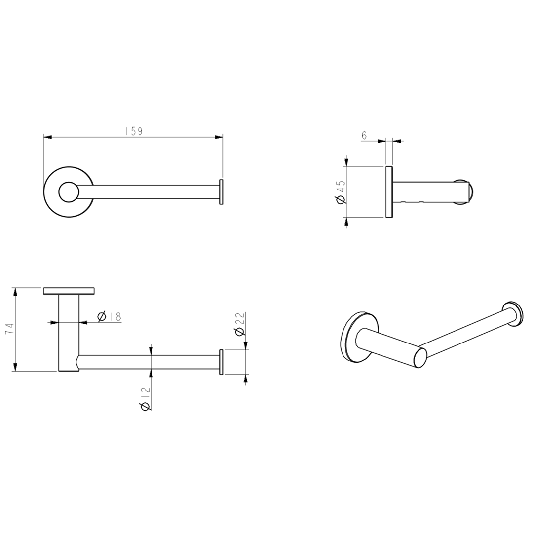 Mica Toilet Paper Holder