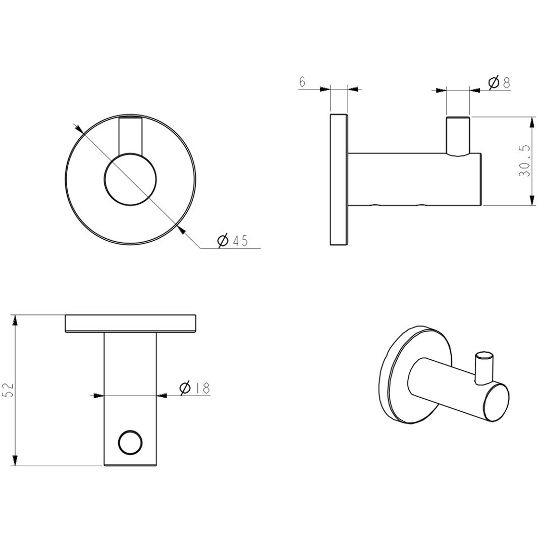 Mica Robe Hook