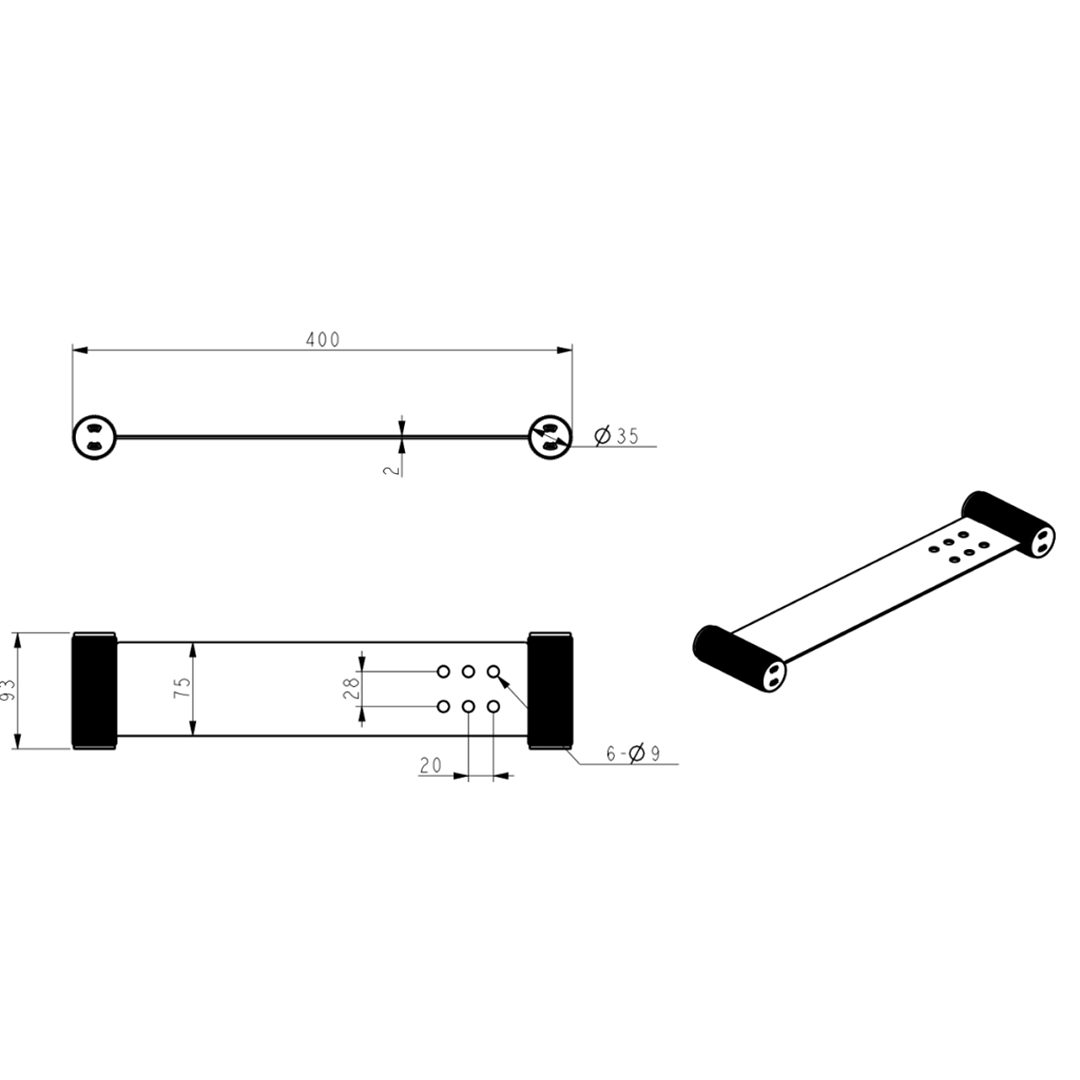 Mica Fluted Stainless Shelf