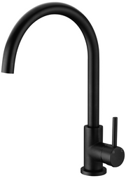 TE298-A -  Pin Handle Sink Mixer Matte Black Finish