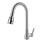 Round Chrome Vintage Pull Out Kitchen Sink Mixer Tap
