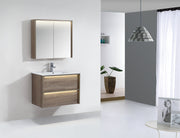 TE485 - 750 Wall Hung Vanity With Push-Pull LED light