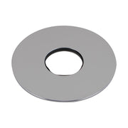80mm Chrome Round Cover Plate For Wall Mixer / Diverter Bottom Part / Wall Spout