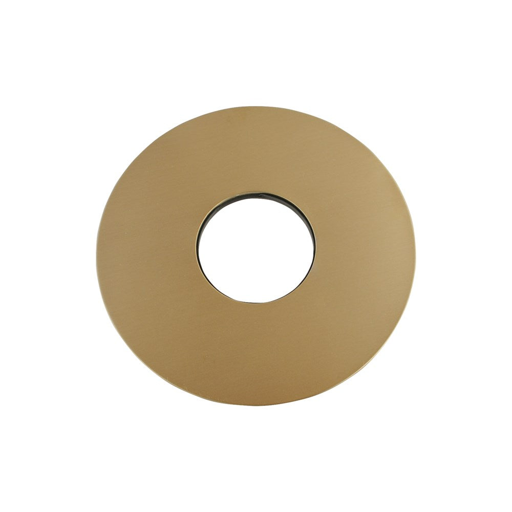 80mm Brushed Yellow Gold Round Cover Plate For Wall Mixer / Diverter Bottom Part / Wall Spout