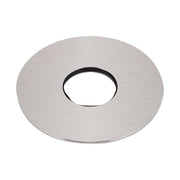 80mm Brushed Nickel Round Cover Plate For Wall Mixer / Diverter Bottom Part / Wall Spout