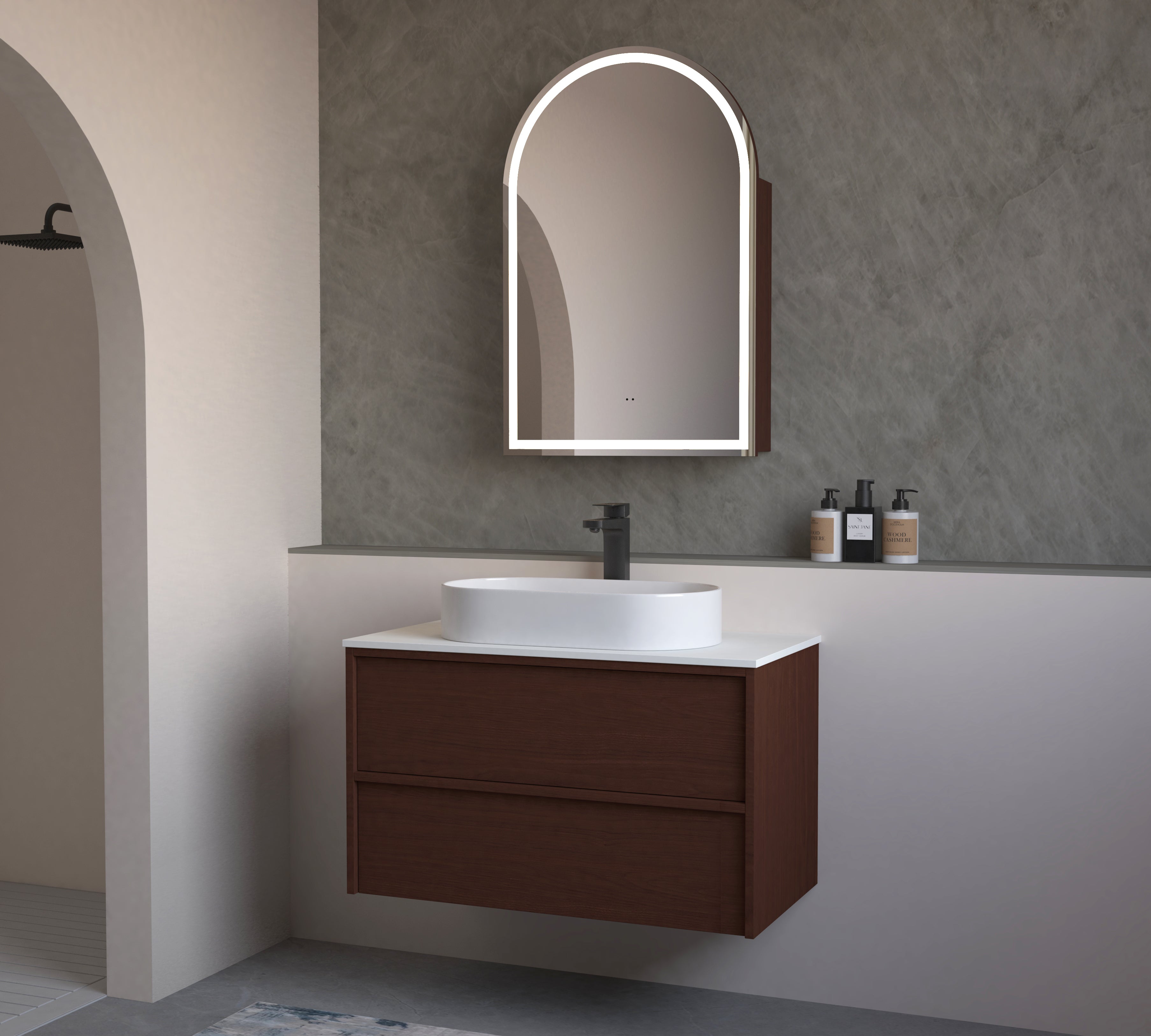 Navona 1200MM Wall Hung Shaker Vanities without Stone Top