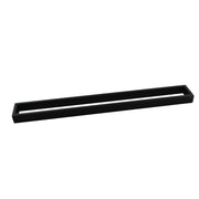 Cavallo Matte Black Square Single Towel Rail 600mm