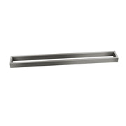 Cavallo Gun Metal Grey Square Single Towel Rail 600mm