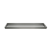 Cavallo Gun Metal Grey Square Double Towel Rail 600mm