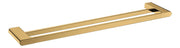 Persano Brushed Yellow Gold Zinc Alloy 800mm Double Towel Rail