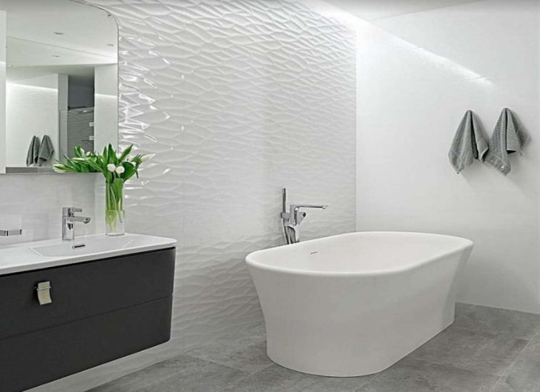 BHCN25 WAVES WHITE POLISHED 600 x 300 Polished