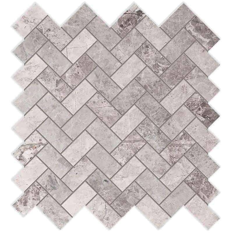 BHCS121	PARADISE TUNDRA GREY HERRINGBONE MOSAIC