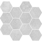 BHCS22 Light Grey Hexagon Mosaic