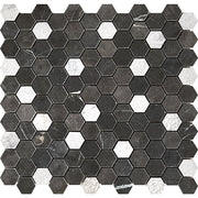 BHCS23 PETRA GREY SMALL HEXAGON MOSAIC