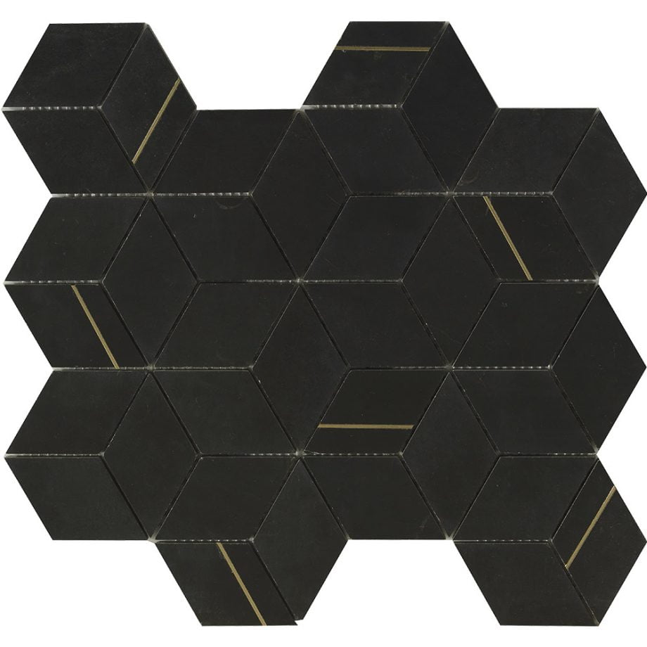 BHCS34 CUBIC NERO MARQUINA 345X298 HONED