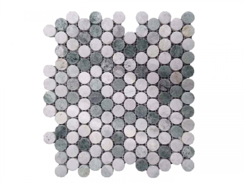 BHCV43 calcutta green penny round 23*7MM