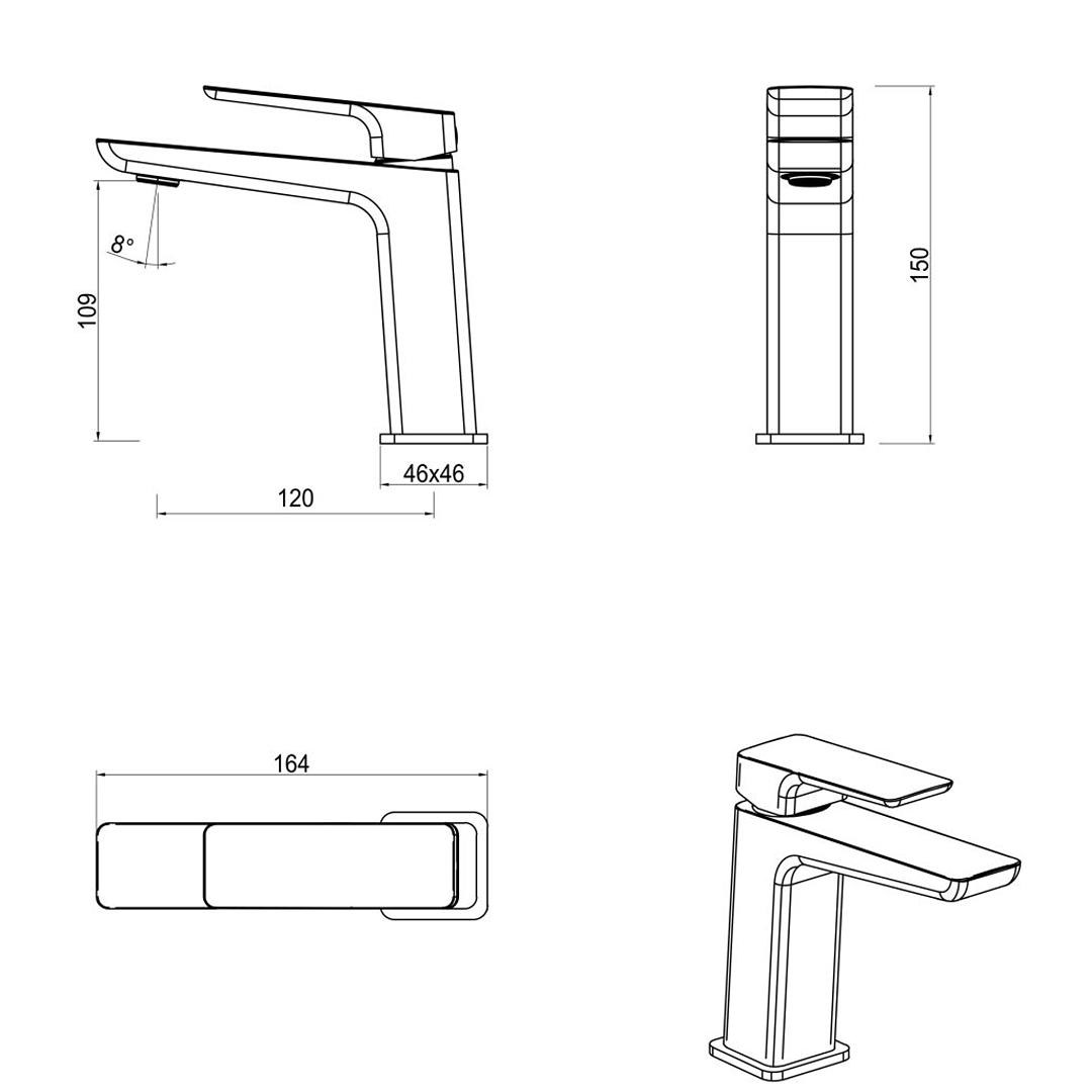 Tiago Basin Mixer
