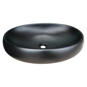 Black Oval Thin Art Basin 600*400*155mm