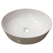 White Round Thin Art Basin 415*415*135mm