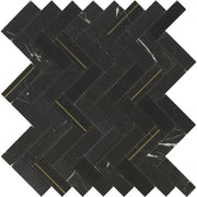 BT3337 GOLDEN HERRINGBONE NERO MARQUINA 320x280x8