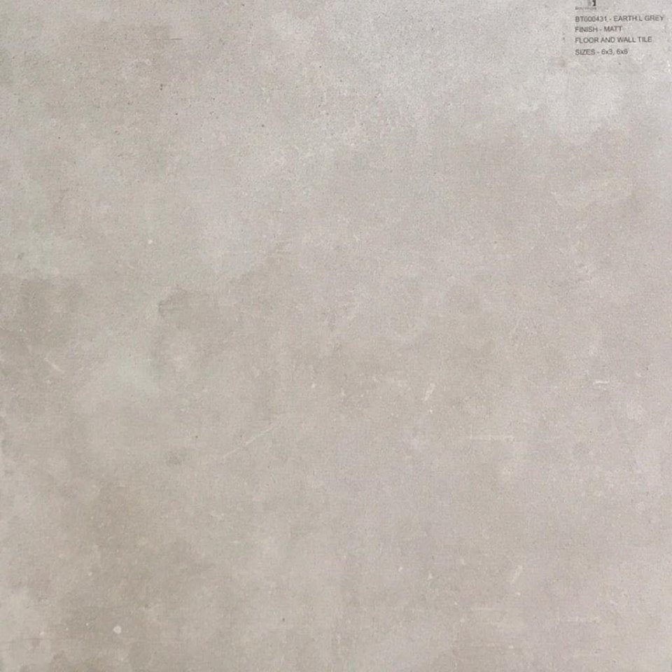 BT431 EARTH LIGHT GREY 600X600 MATT