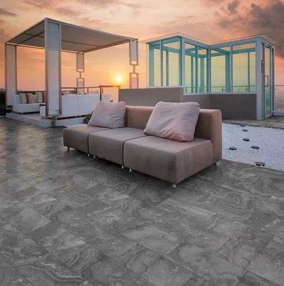 BT542 TRAVERTINE DARK 600X600	MATT