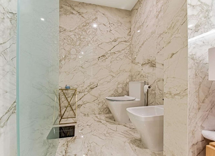 BT767 GOLDEN STRIPE MARBLE 6x6 Polished