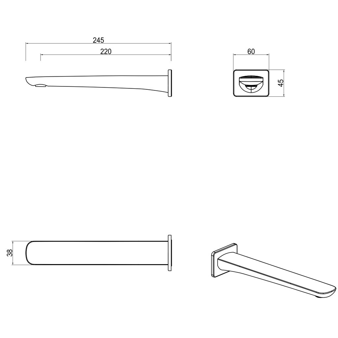 Kaza Bath Spout