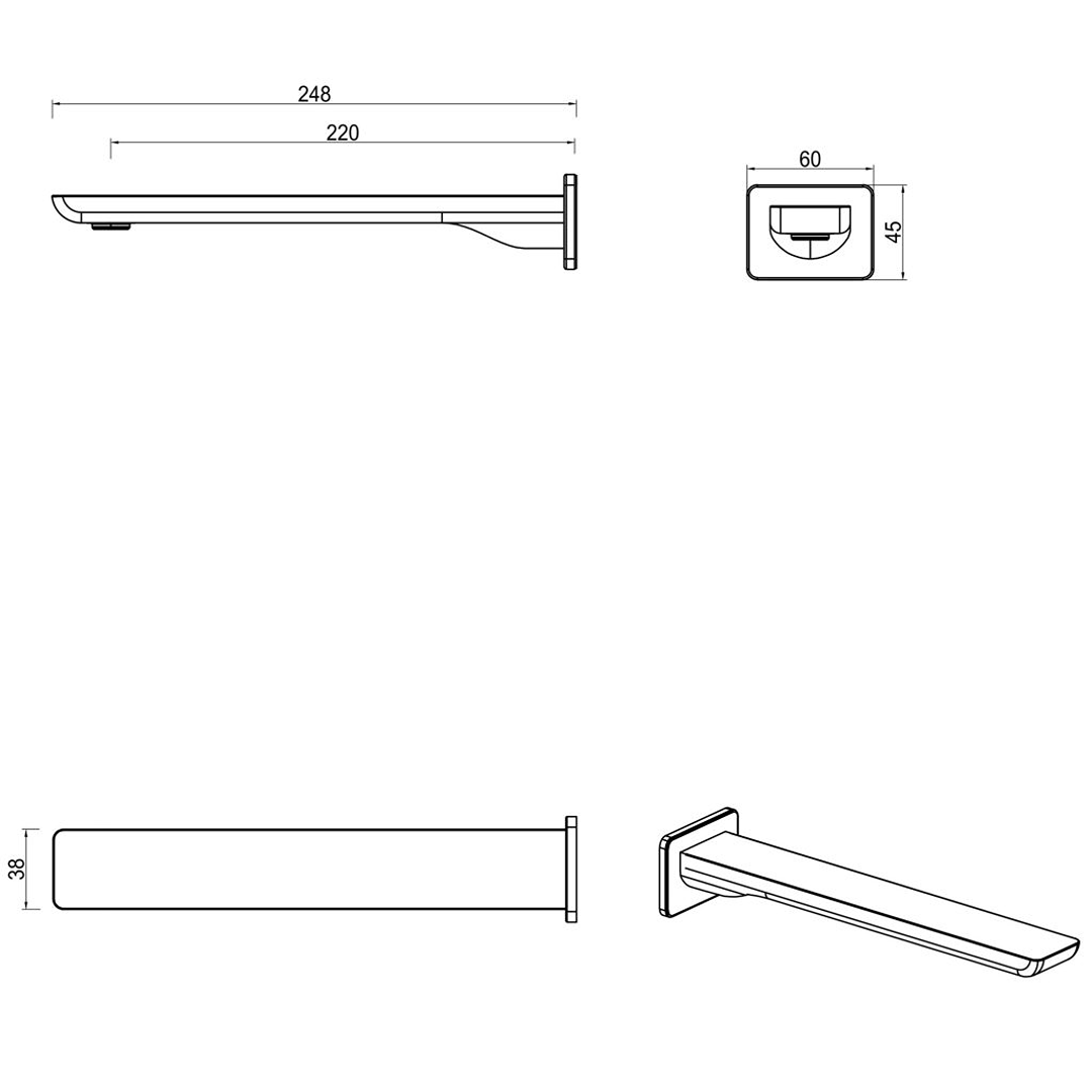 Tiago Bath Spout