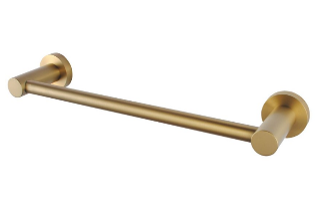 LUCID PIN Series Brushed Yellow Gold Towel Rail 300mm