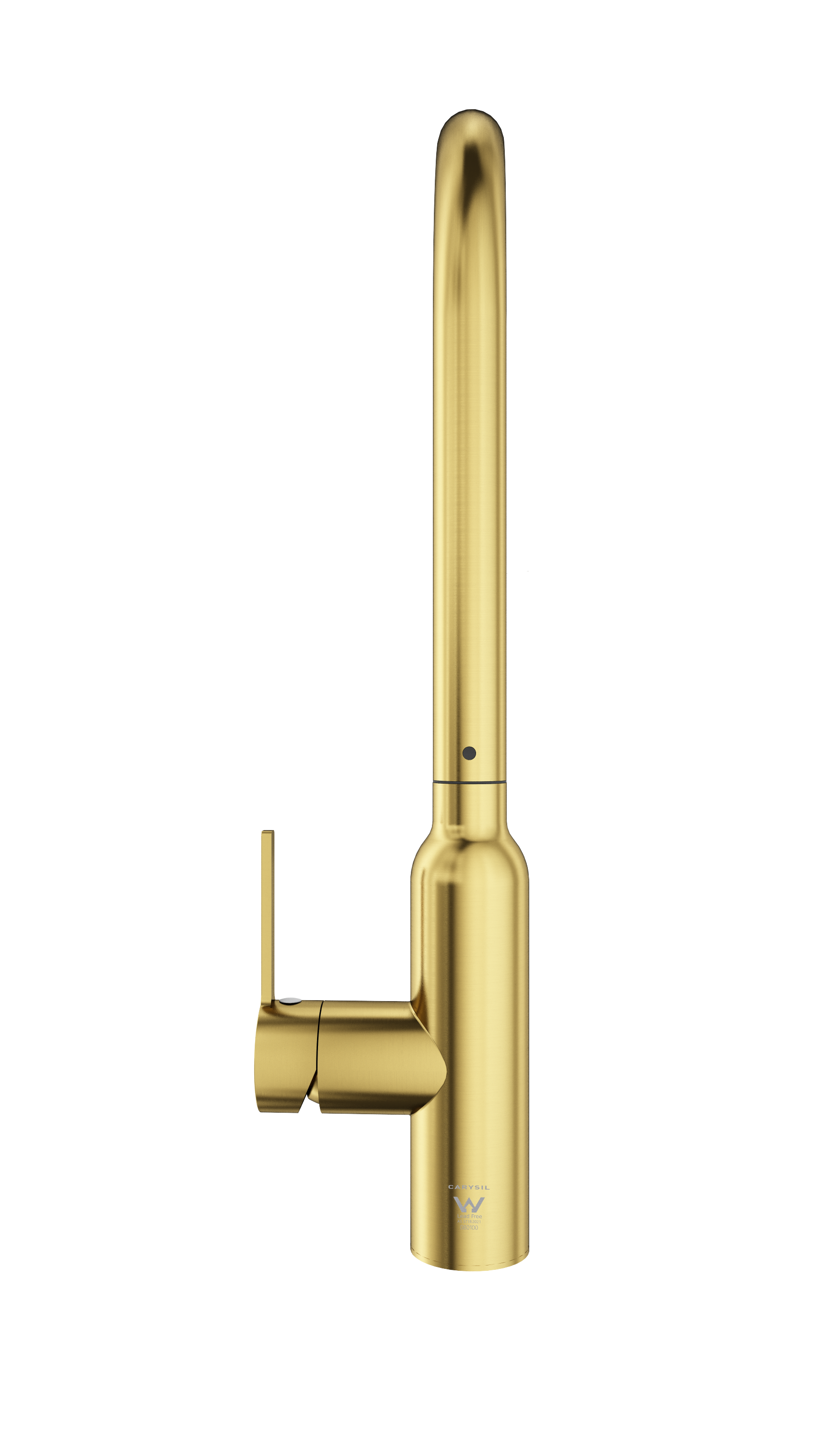Navona Carysil Slim Brushed Gold Pull Out Kitchen Mixer