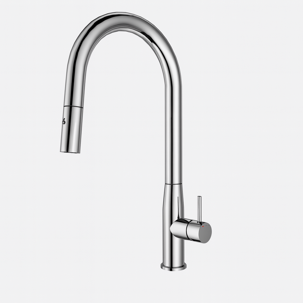 Navona Carysil Slim Chrome Pull Out Kitchen Mixer