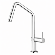 Navona Carysil Angle Chrome Pull Out Kitchen Mixer