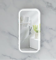 CARYSIL EARLS 450x900mm MATTE WHITE Squircle LED Shaving Cabinet