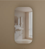 CARYSIL EARLS 450x900mm WALNUT Squircle Shaving Cabinet