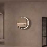 CARYSIL Orbit Series Round  800x800mm Matte White LED Shaving Cabinet