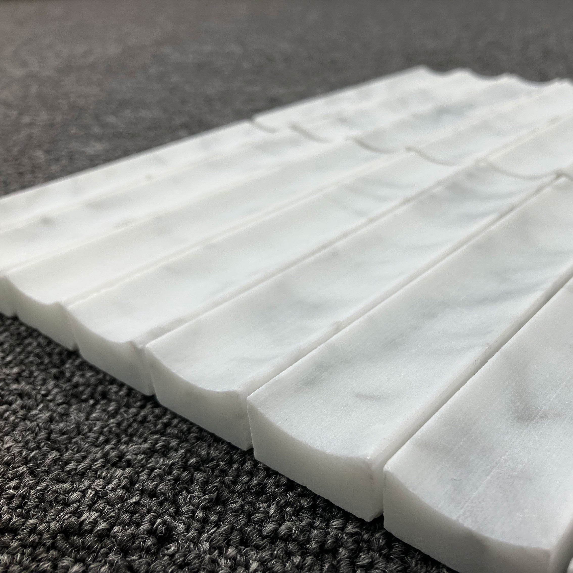 BH350 CARRARA CONCAVE HONED 318 X 302