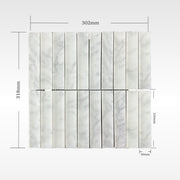 BH350 CARRARA CONCAVE HONED 318 X 302