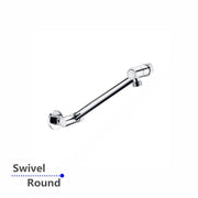 Round Chrome Wall Mounted Shower Arm