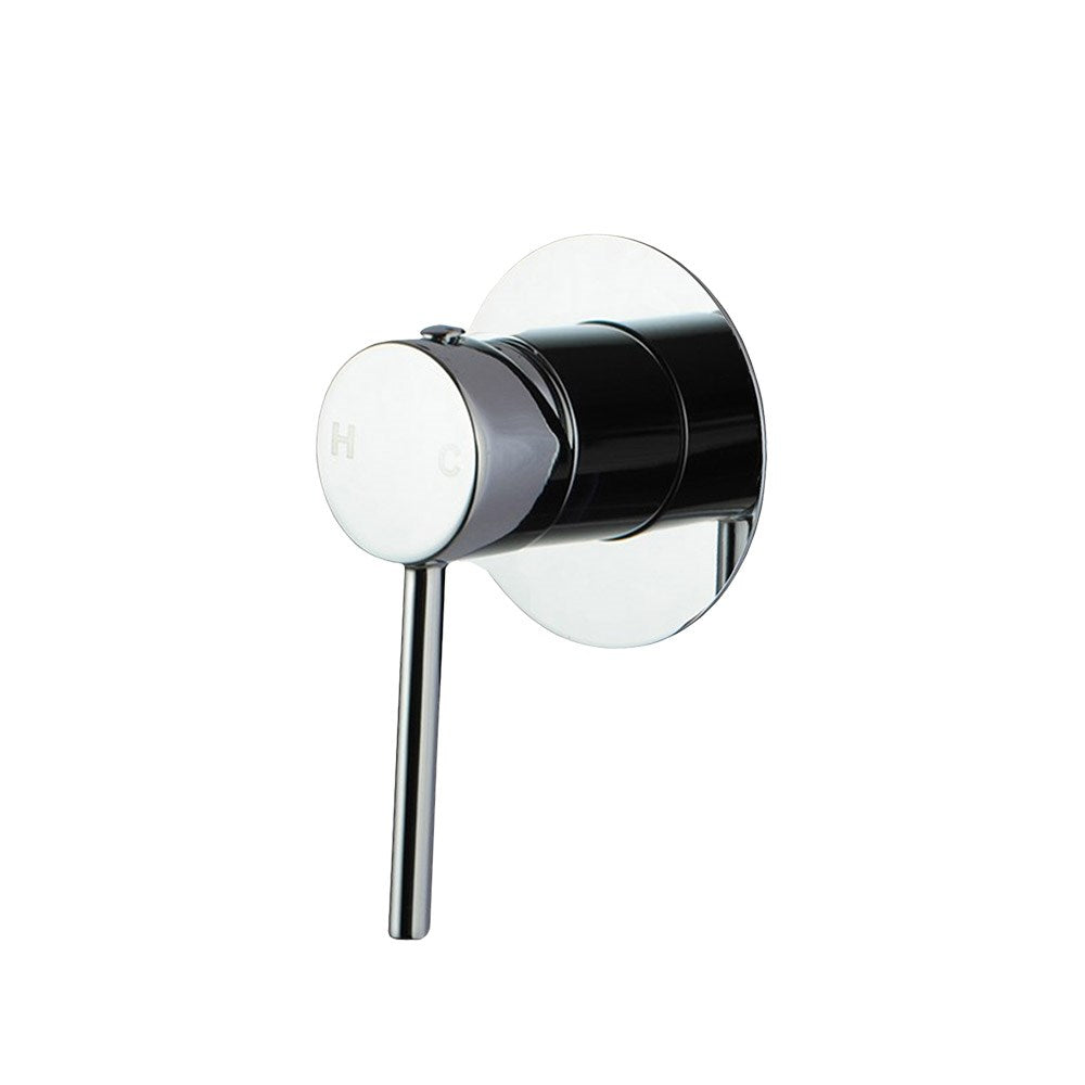 LUCID PIN - Chrome Wall Mixer (65MM Cover Plate)