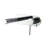 Round Chrome Bathtub Basin Wall Mixer With Spout