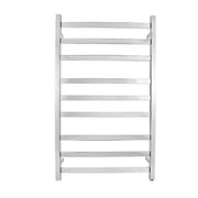 Square Chrome Electric Heated Towel Rack 9 Bars