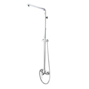 Square Chrome Shower Station without Shower Head and Handheld Shower