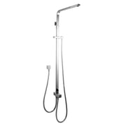 Square Chrome Shower Station without Shower Head and Handheld Shower