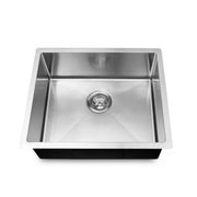 1.2mm Round Corner Stainless Steel Handmade Single Bowl TopFlushUndermount KitchenLaundry Sink 440*440*205mm