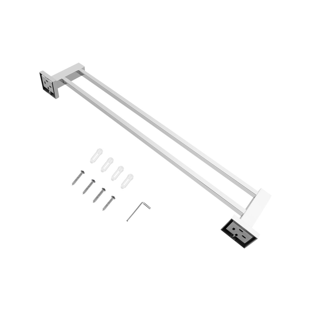 BLAZE Chrome Double Towel Rail 600mm