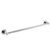 Round Chrome Single Towel Rack Rail 612mm