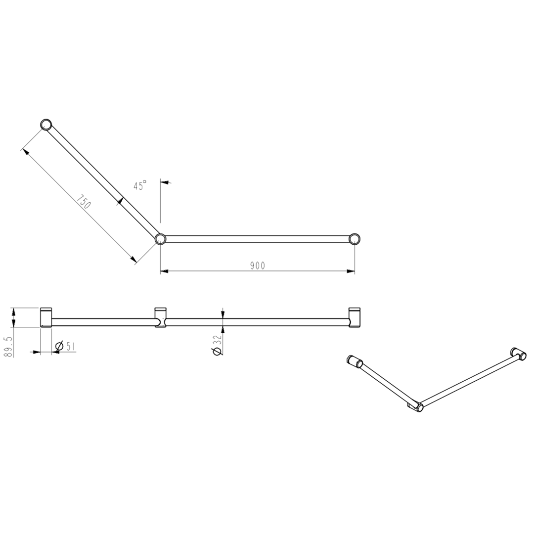 DDA 750x900mm